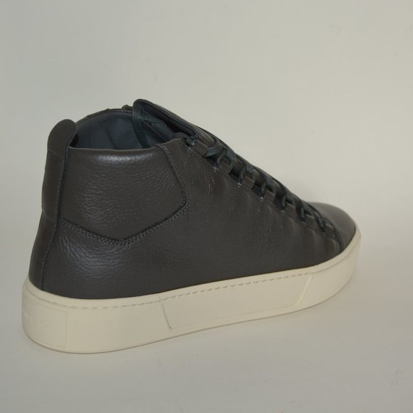 NWT BALENCIAGA MENS ARENA HITOP LEATHER SNEAKERS US 8 EU 41 - Picture 3 of 9